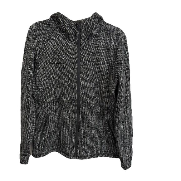 Mammut Jacket Womens Large Gray Fleece Lined Kachemak Full Zip Hooded Outdoor - Picture 1 of 12